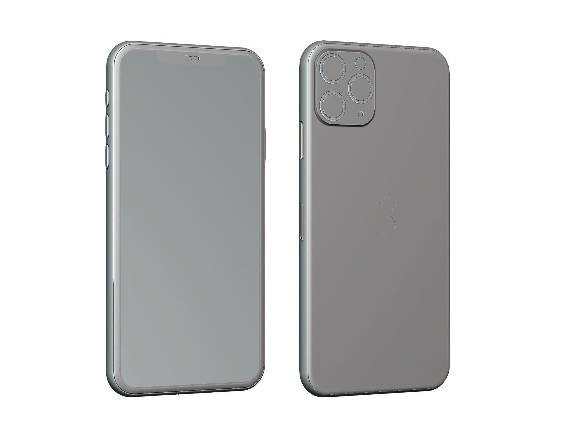 Iphone 11 pro max space gray 3D model_6