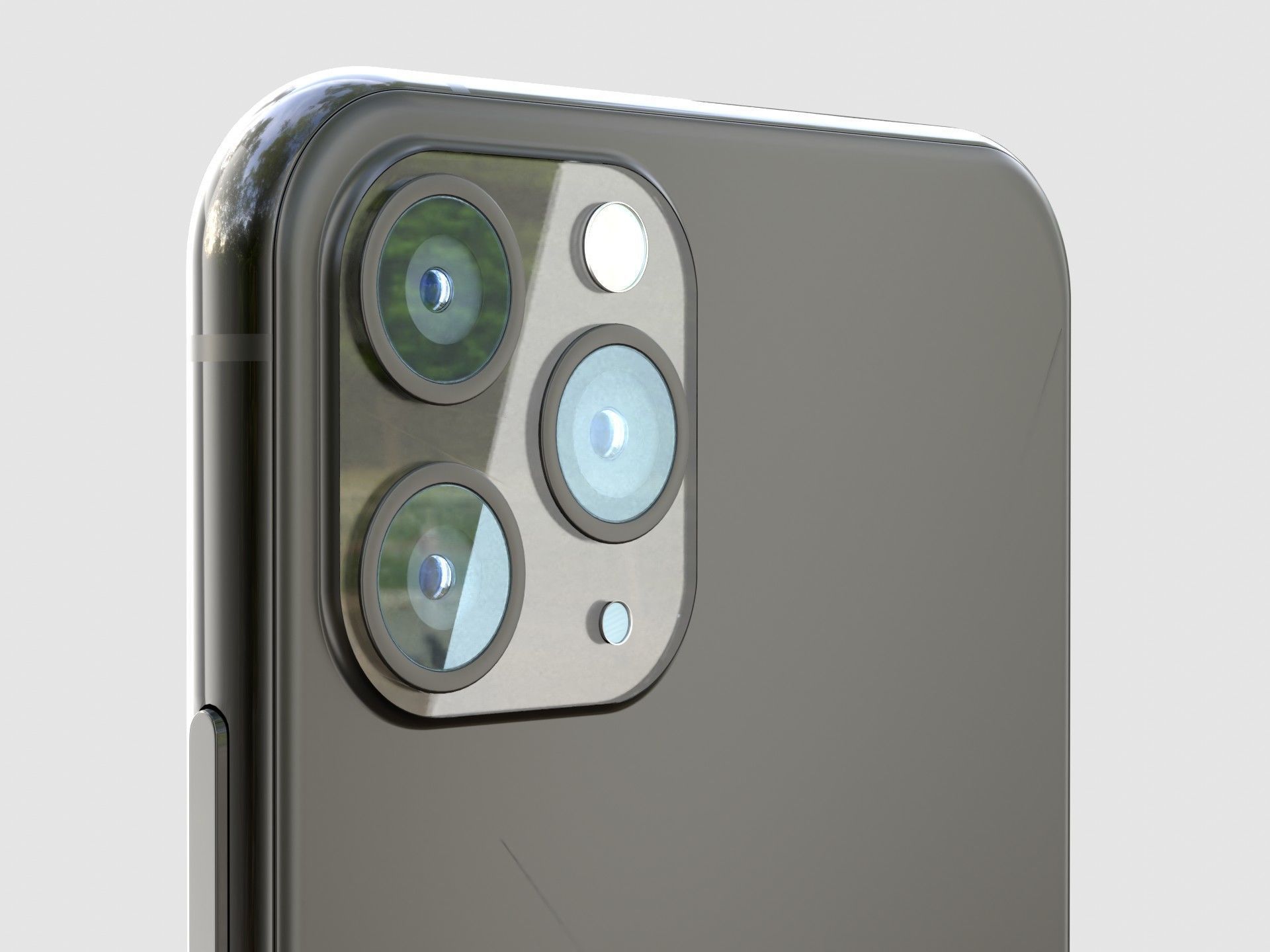 Iphone 11 pro max space gray 3D model_5