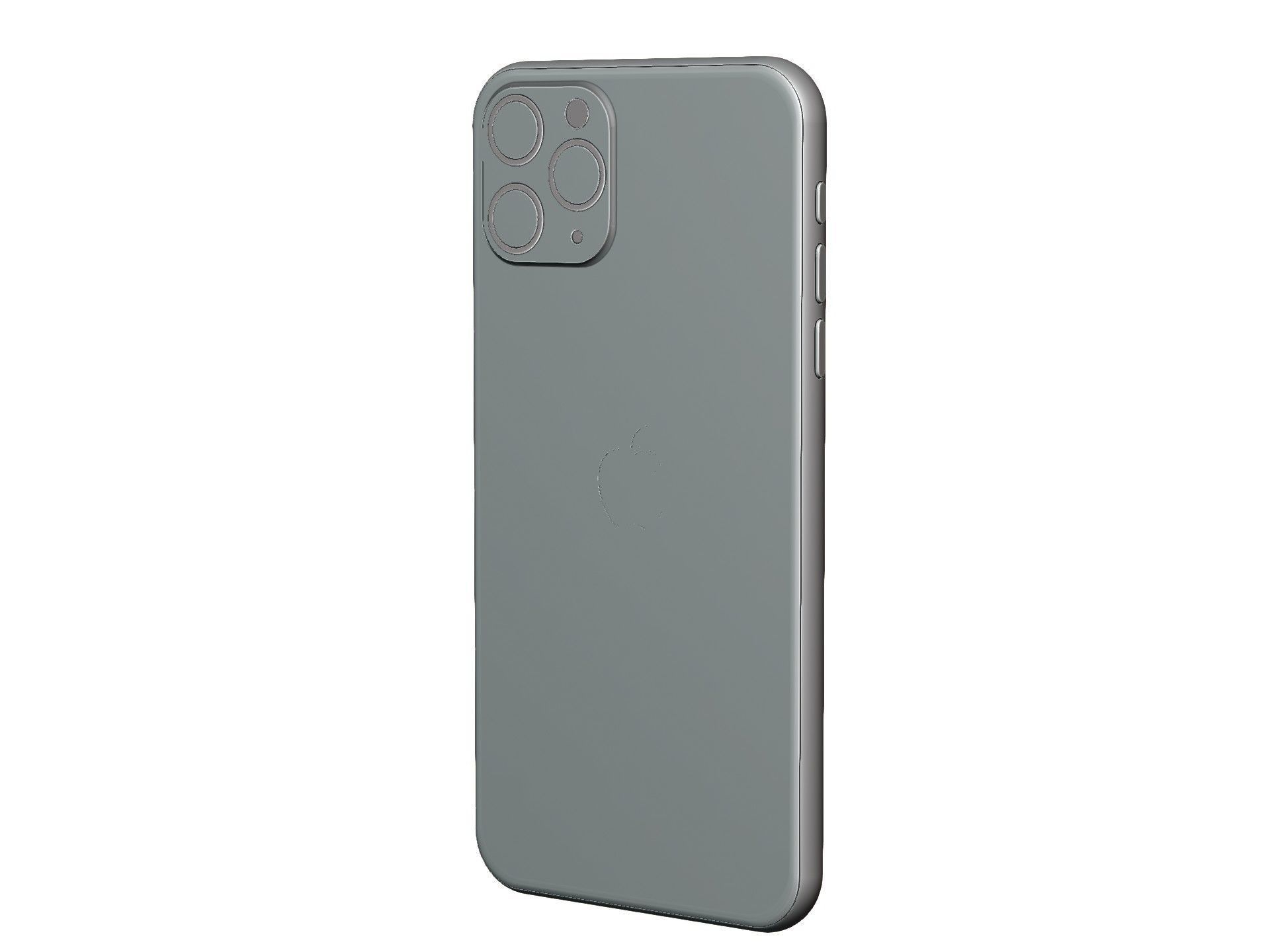 Iphone 11 pro max space gray 3D model_9