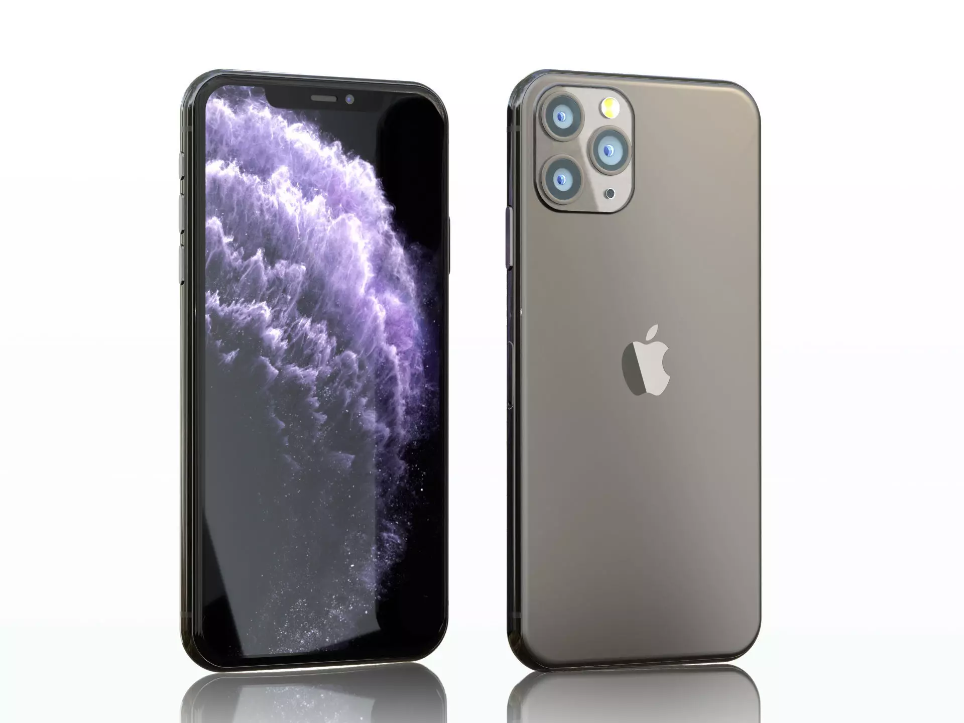 Iphone 11 pro max space gray 3D model_0