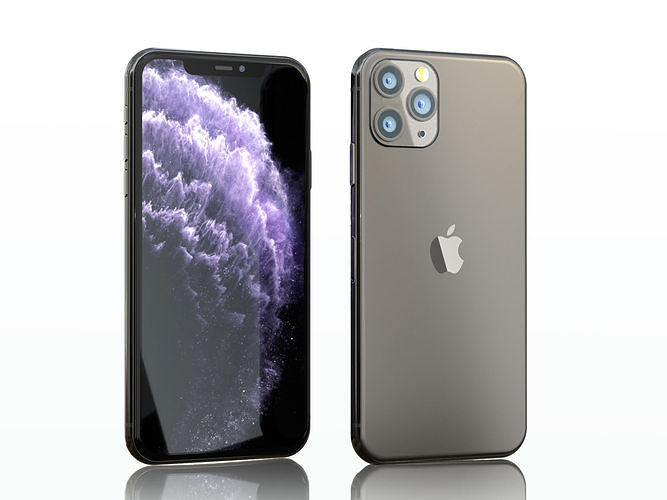 Iphone 11 pro max space gray 3D model