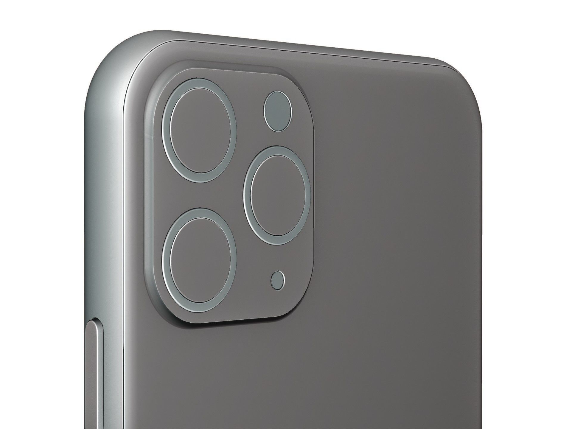 Iphone 11 pro max space gray 3D model_11