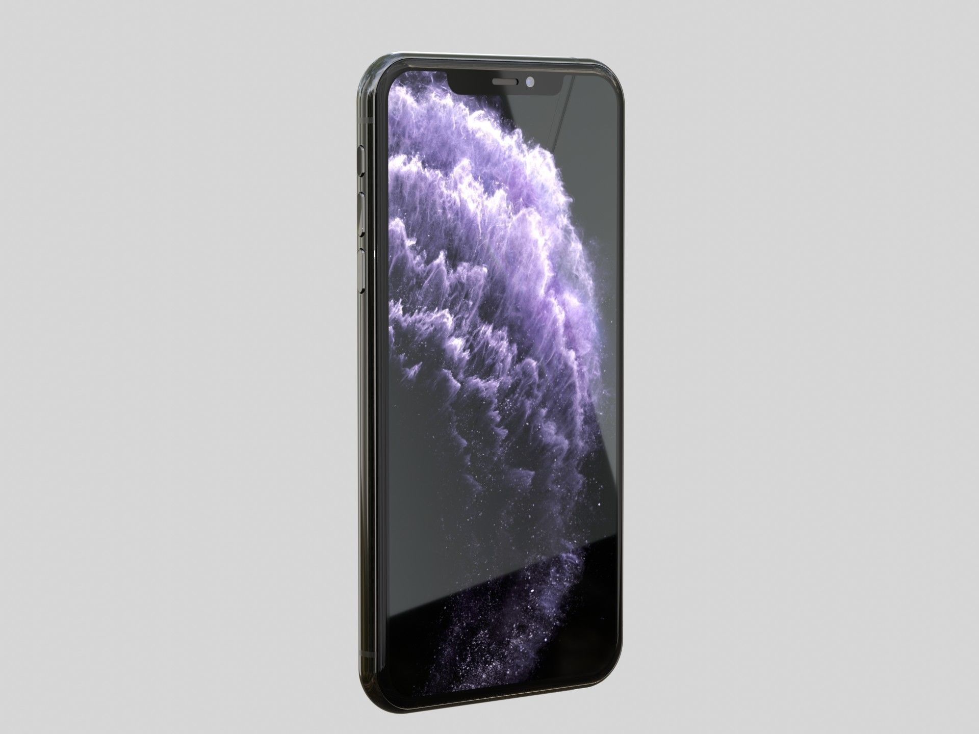 Iphone 11 pro max space gray 3D model_1