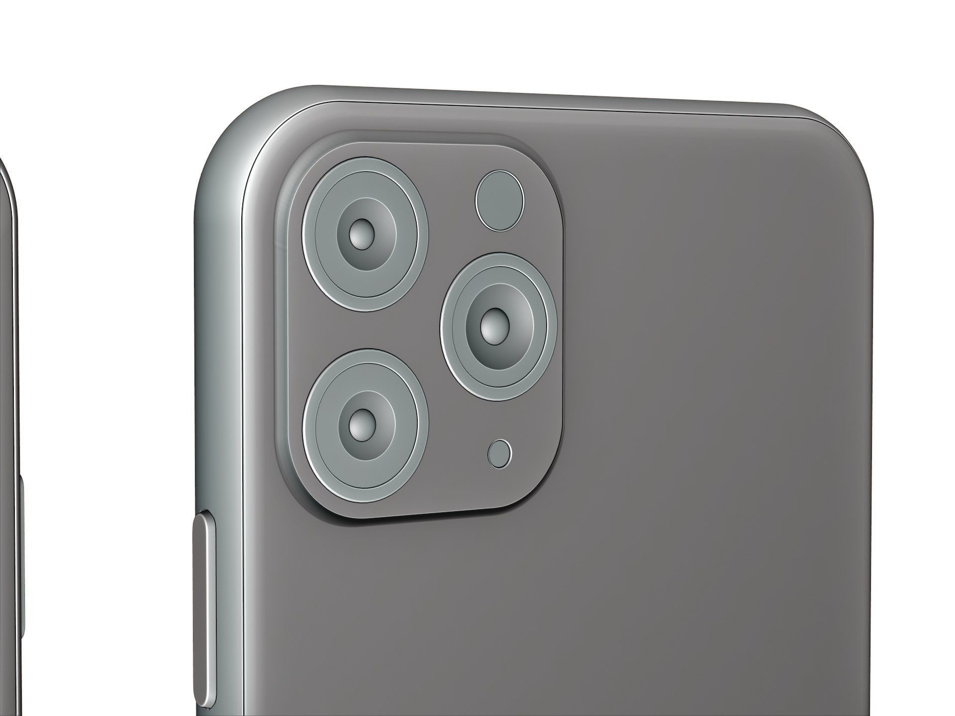Iphone 11 pro max space gray 3D model_13
