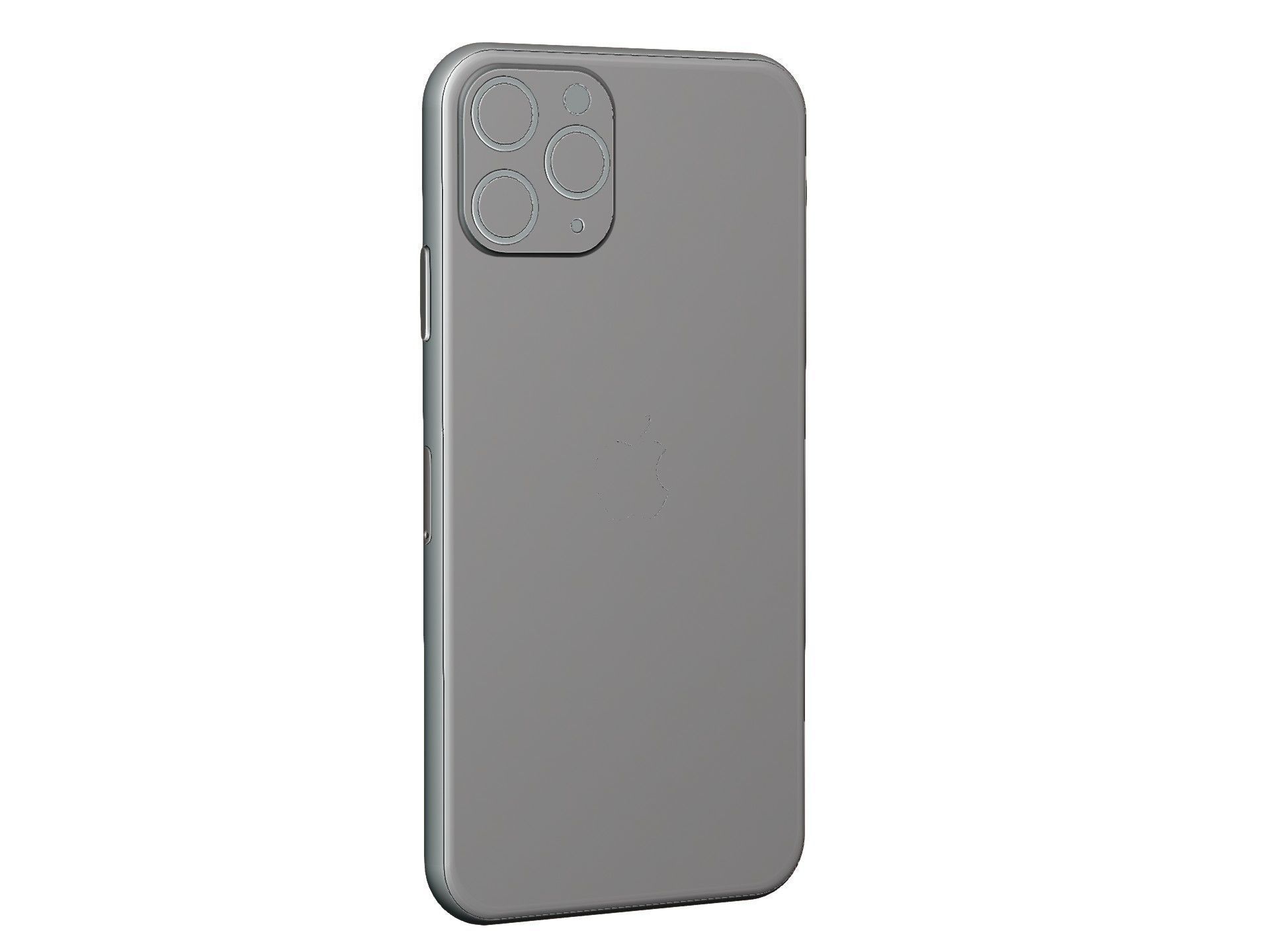 Iphone 11 pro max space gray 3D model_10