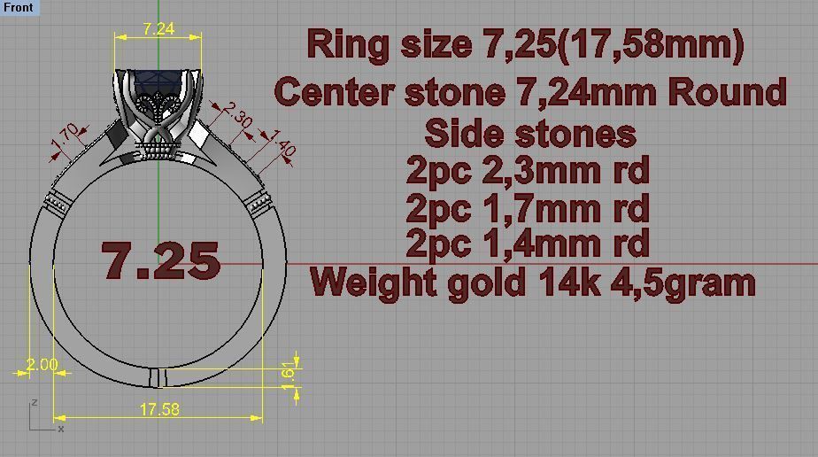 Model 184 Ring 3D print model_5