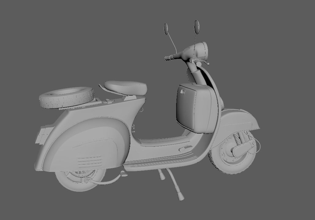 Vespa 3D model 3D model_4