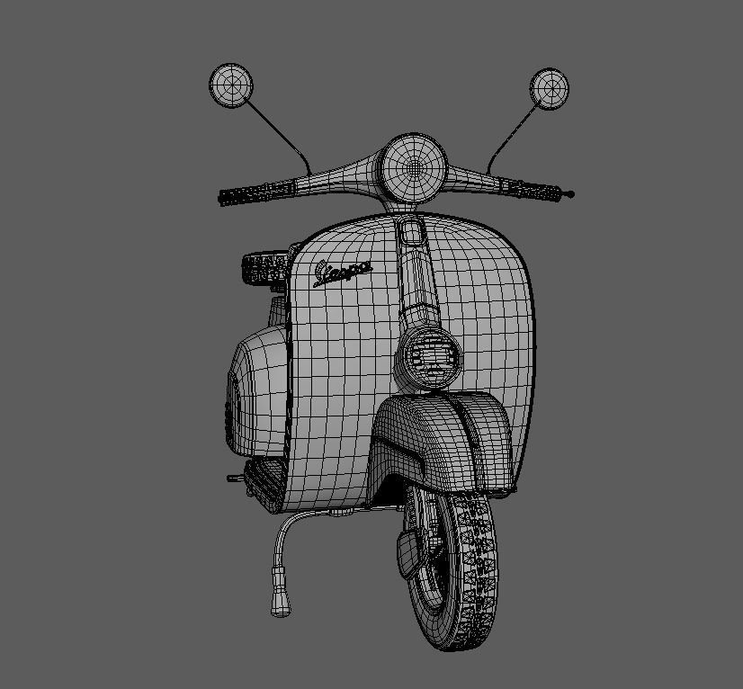 Vespa 3D model 3D model_3