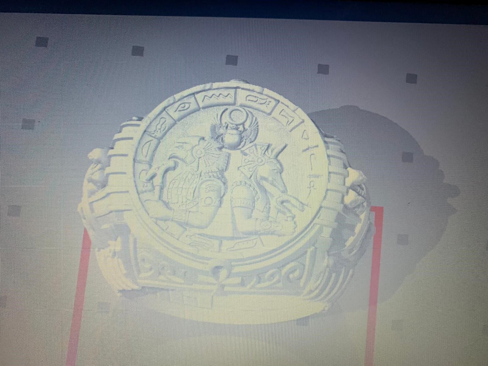 man ring egipt 3D print model_1