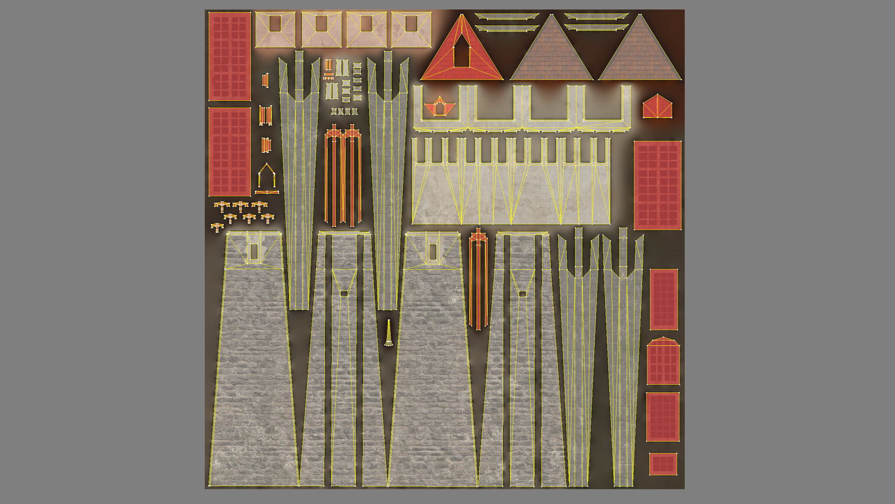 Medieval DRAGON Tower 01 Low-poly 3D model_22