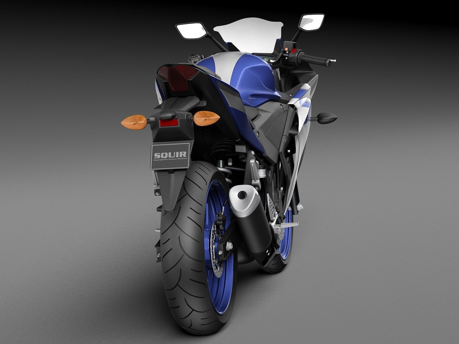 Yamaha YZF R3 2015 3D model_5