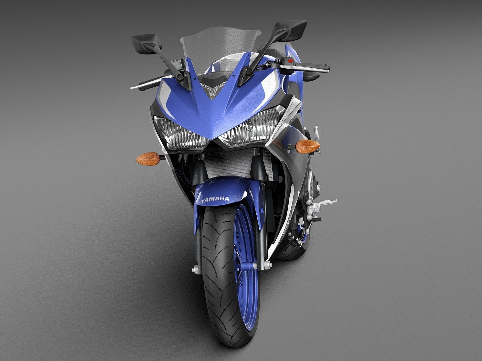 Yamaha YZF R3 2015 3D model_1