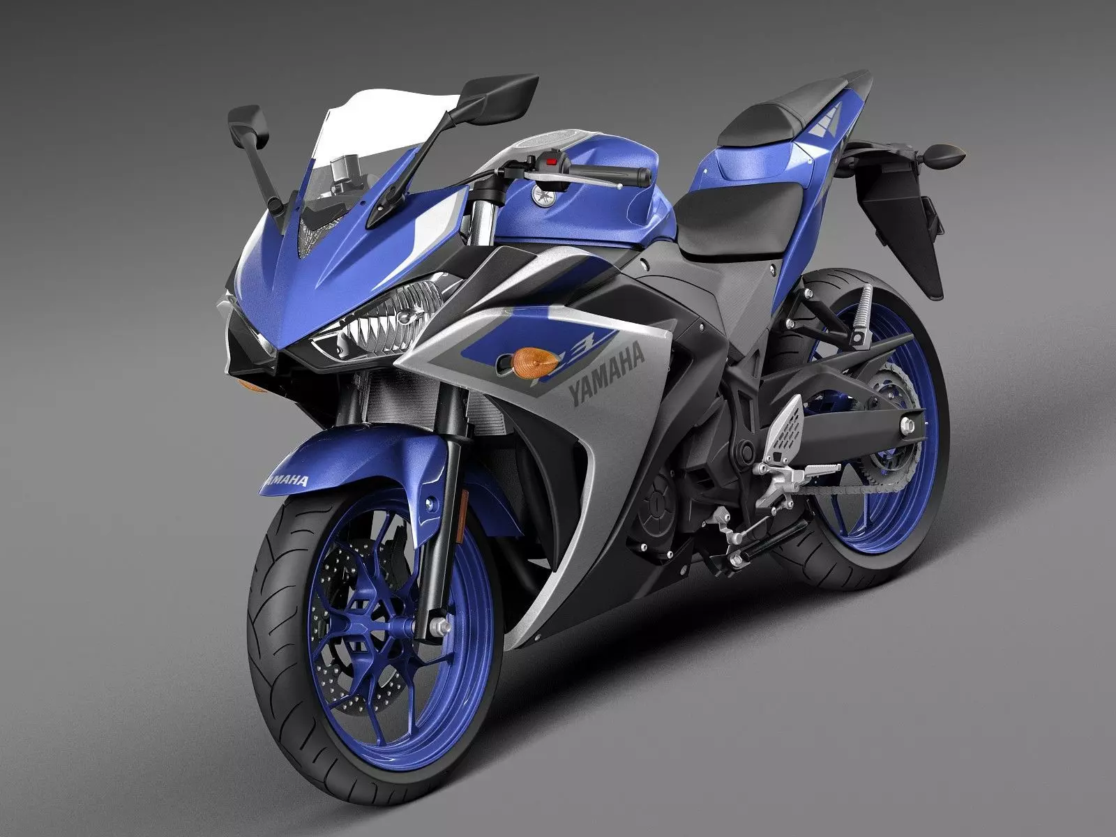 Yamaha YZF R3 2015 3D model_0
