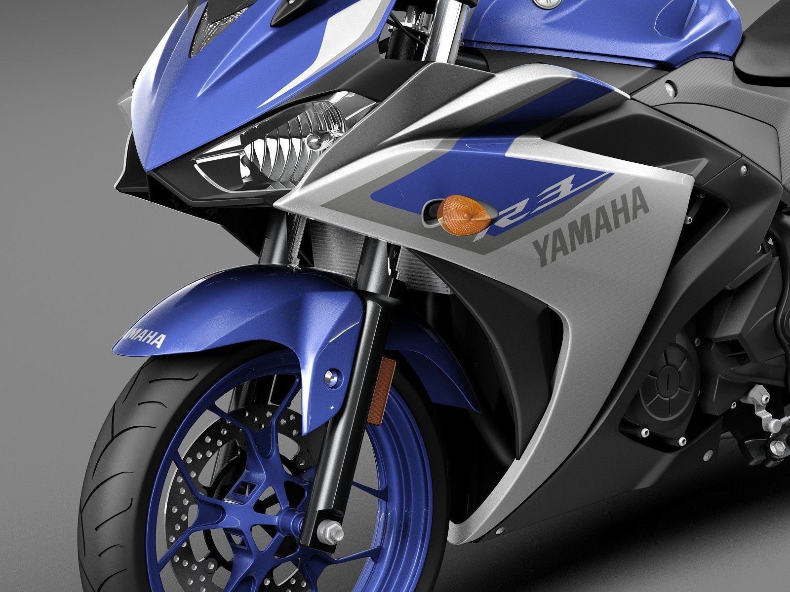 Yamaha YZF R3 2015 3D model_2