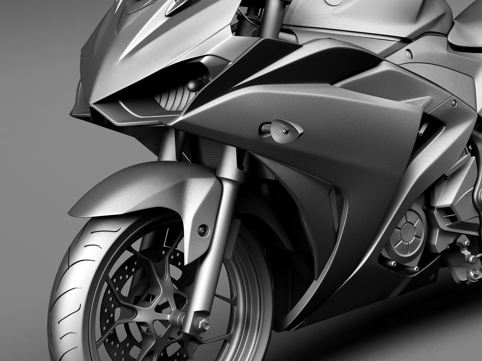 Yamaha YZF R3 2015 3D model_9