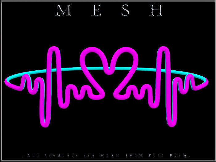 Love heart beat Ring Low-poly 3D model_6