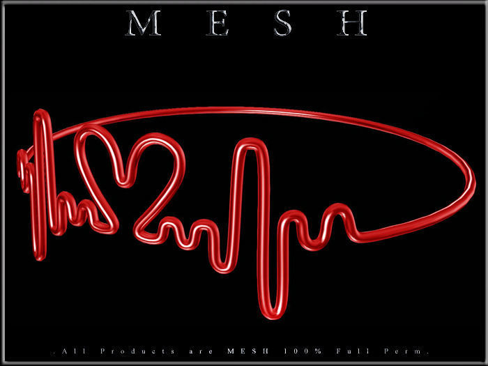 Love heart beat Ring Low-poly 3D model_1