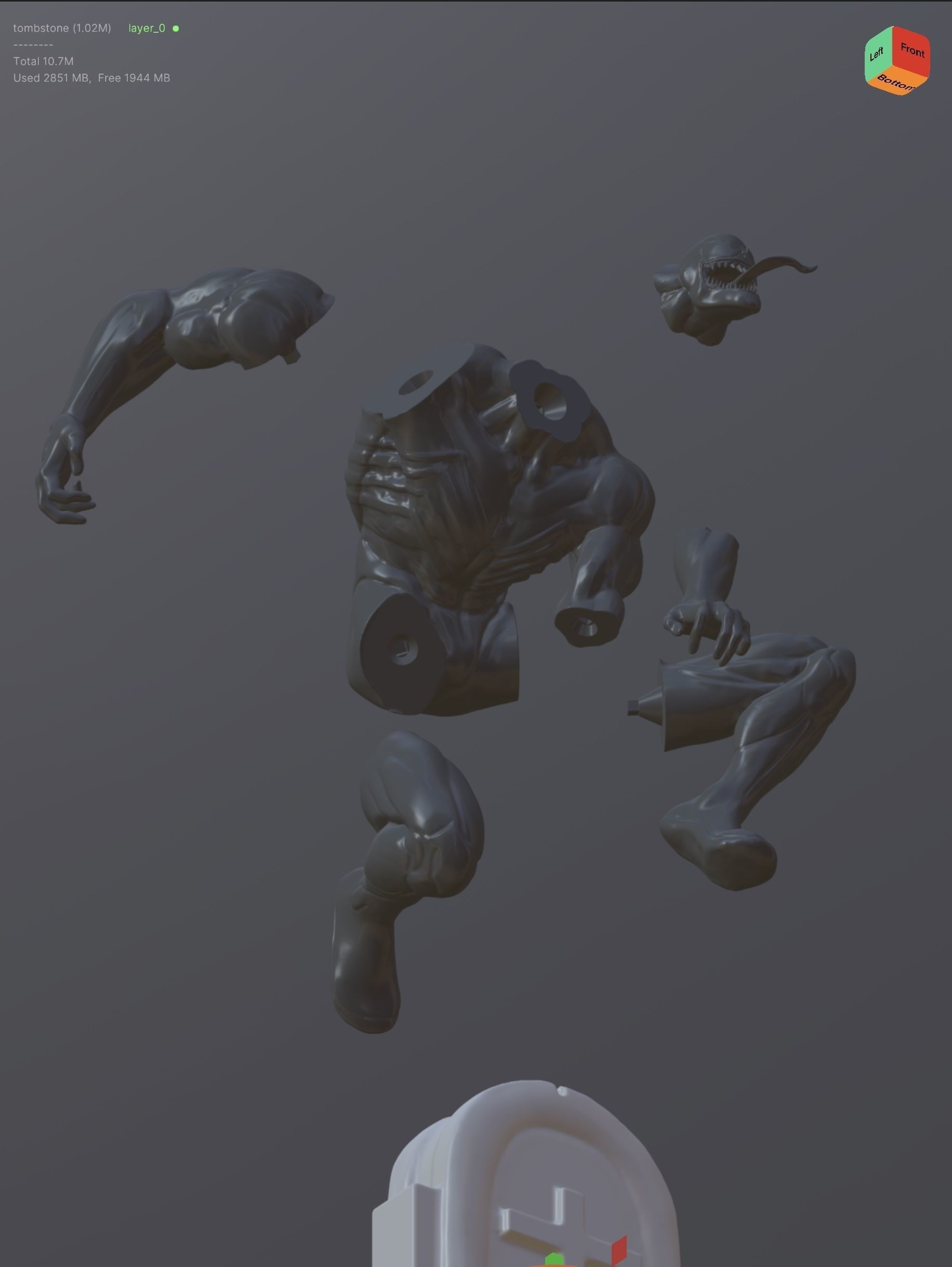 Venom rip Parker 3D model 3D printable | CGTrader