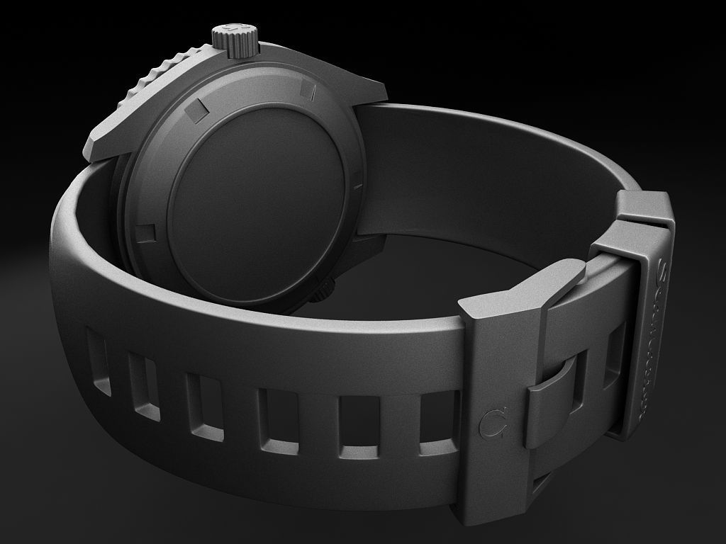 Omega Seamaster Planet Ocean 3D model_11