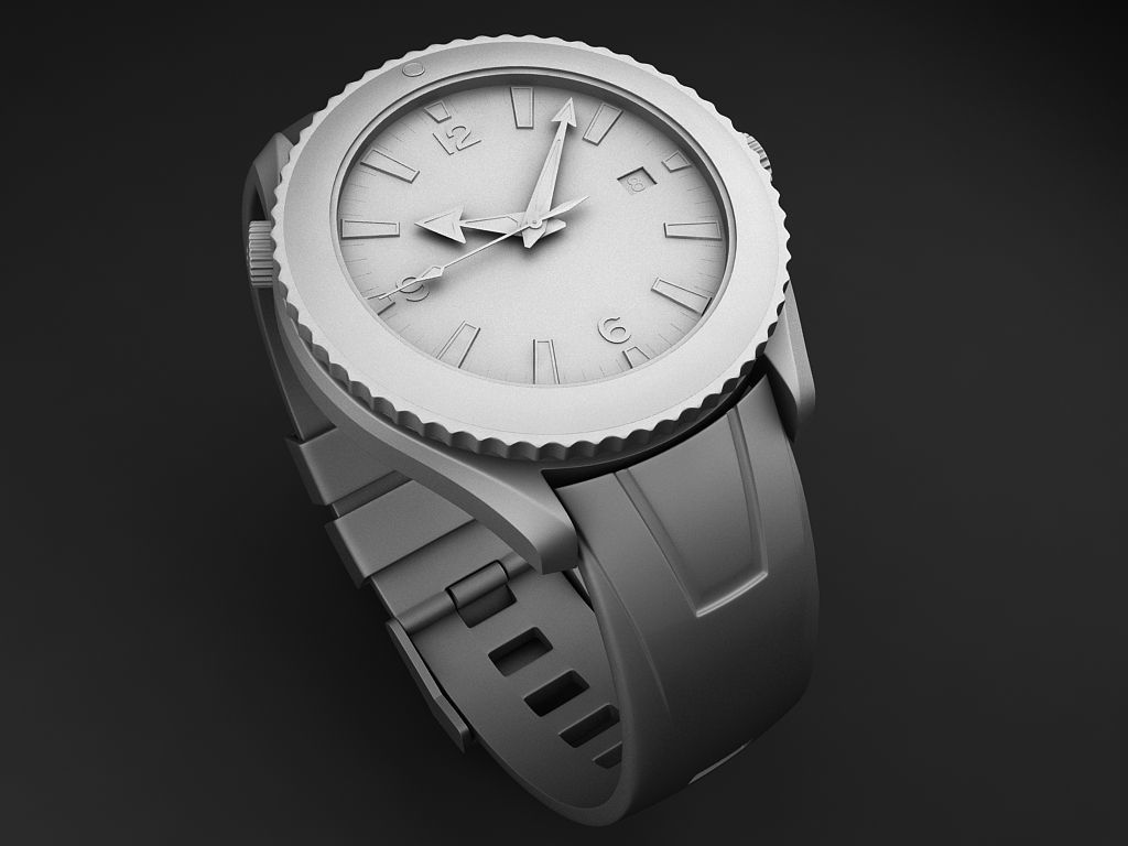 Omega Seamaster Planet Ocean 3D model_9