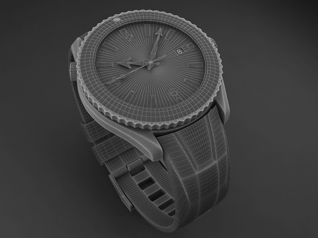 Omega Seamaster Planet Ocean 3D model_12