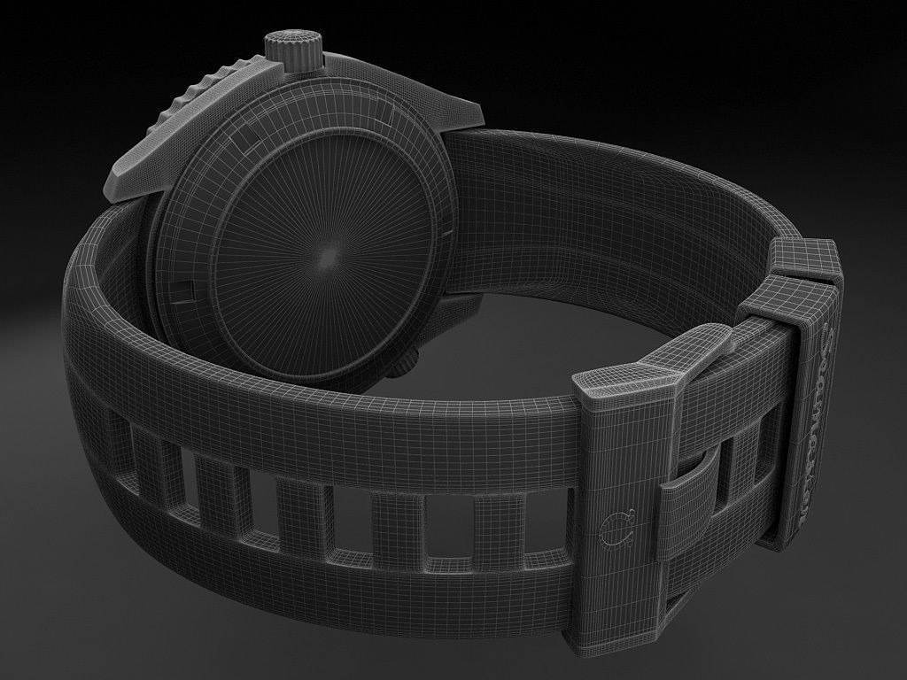 Omega Seamaster Planet Ocean 3D model_14