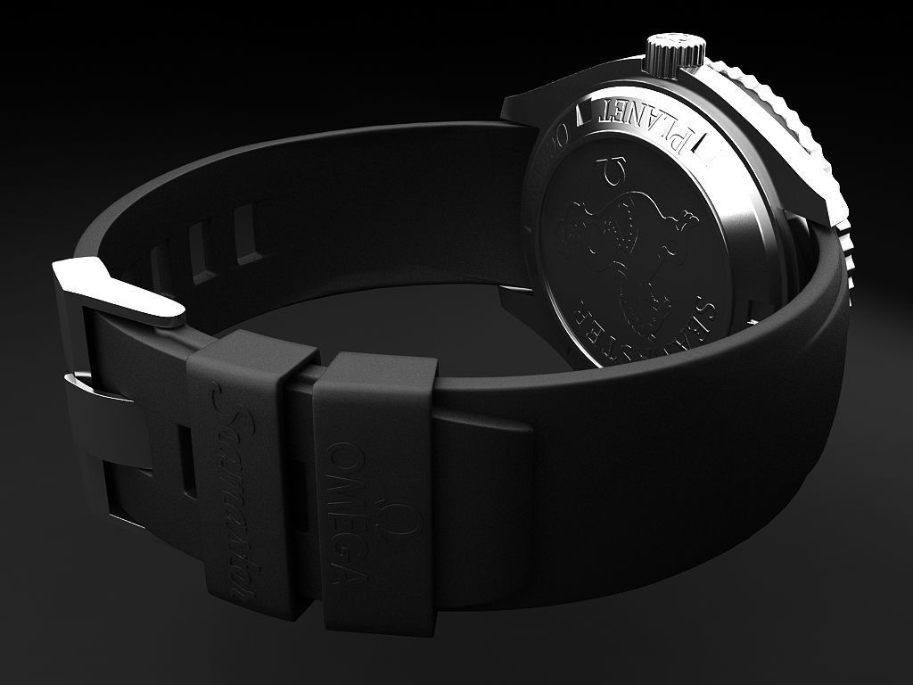 Omega Seamaster Planet Ocean 3D model_8