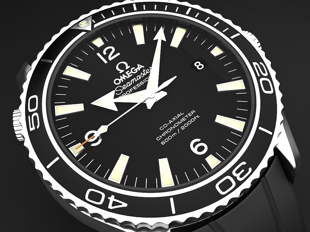 Omega Seamaster Planet Ocean 3D model_6