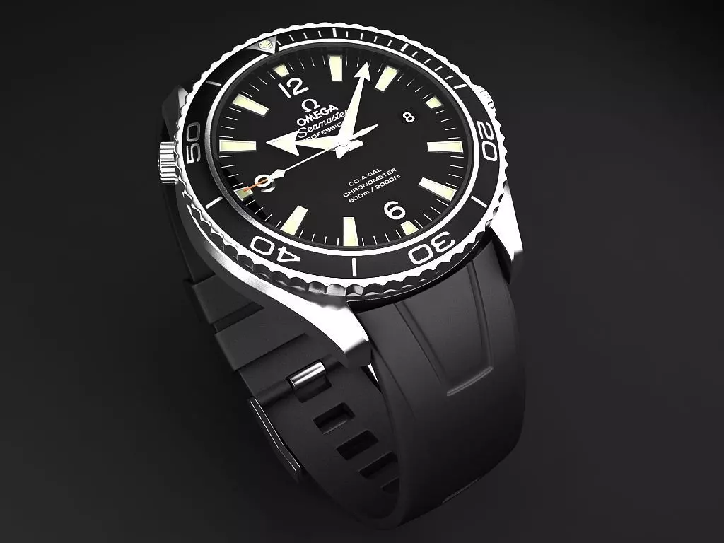 Omega Seamaster Planet Ocean 3D model_0