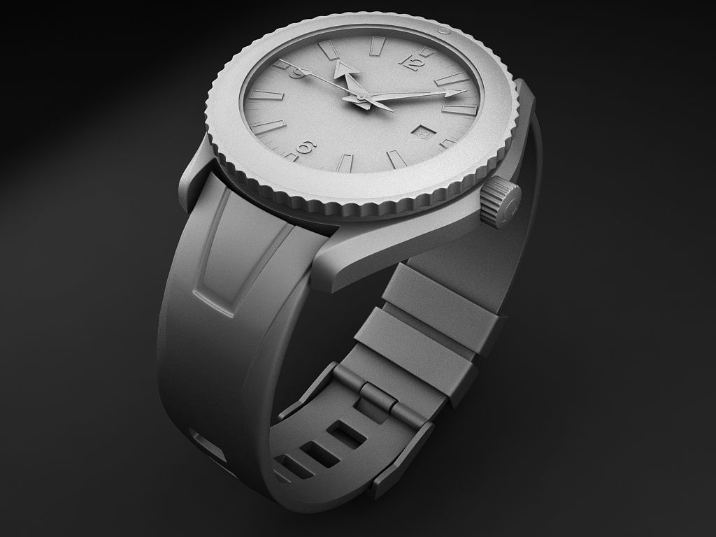 Omega Seamaster Planet Ocean 3D model_10