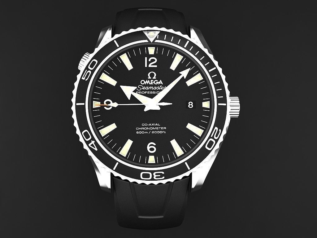 Omega Seamaster Planet Ocean 3D model_1