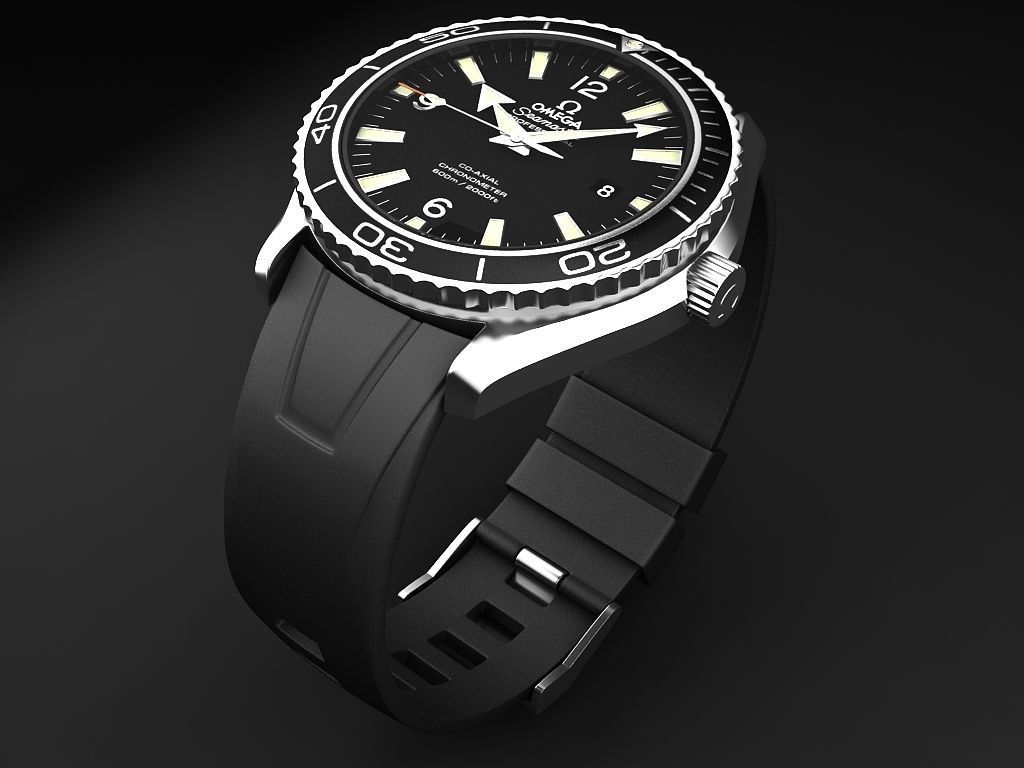 Omega Seamaster Planet Ocean 3D model_2