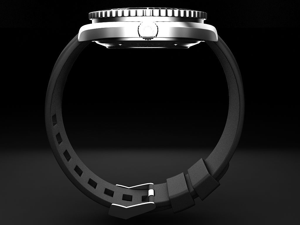 Omega Seamaster Planet Ocean 3D model_3