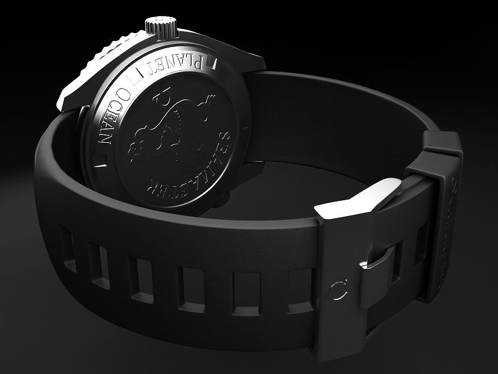 Omega Seamaster Planet Ocean 3D model_7