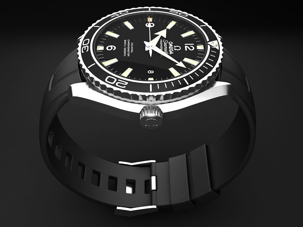 Omega Seamaster Planet Ocean 3D model_5