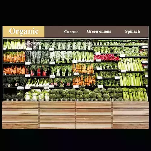 Vegetables fridge 3D model