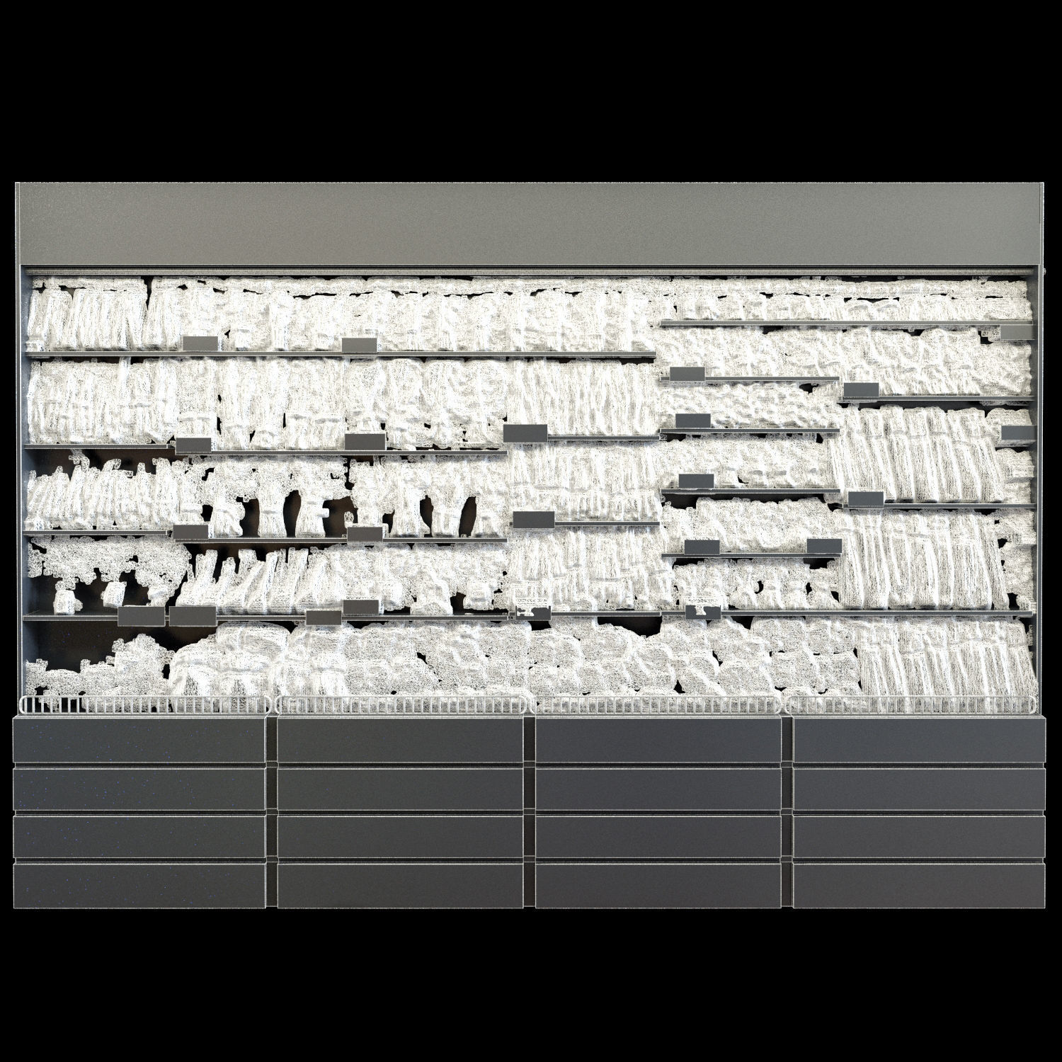 Vegetables fridge 3D model_2