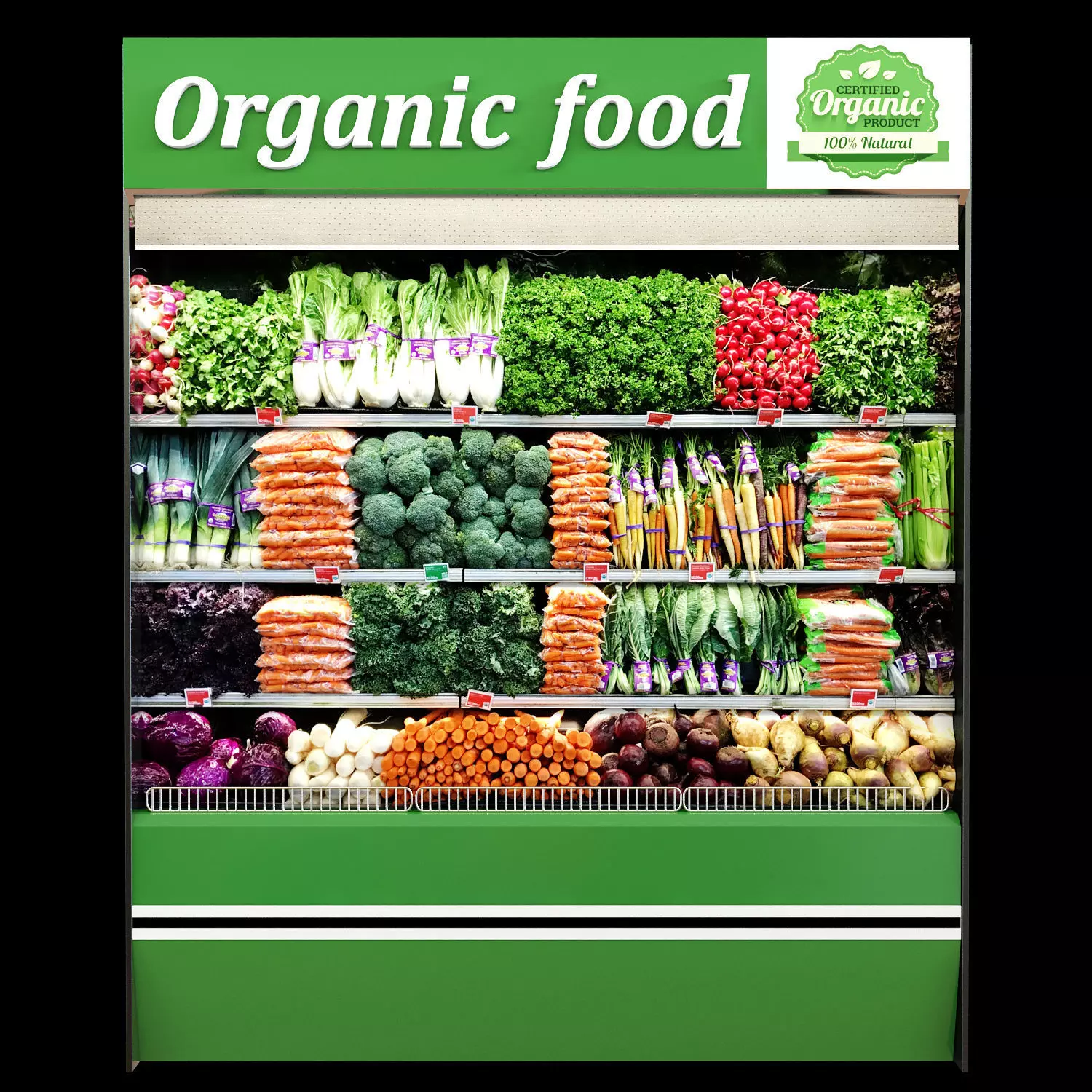 Vegetables fridge 2 3D model