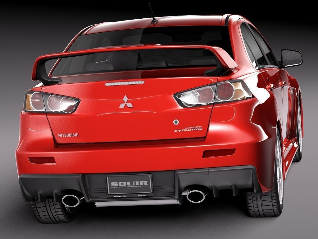 Mitsubishi Lancer Evolution X 2008 3D model_5