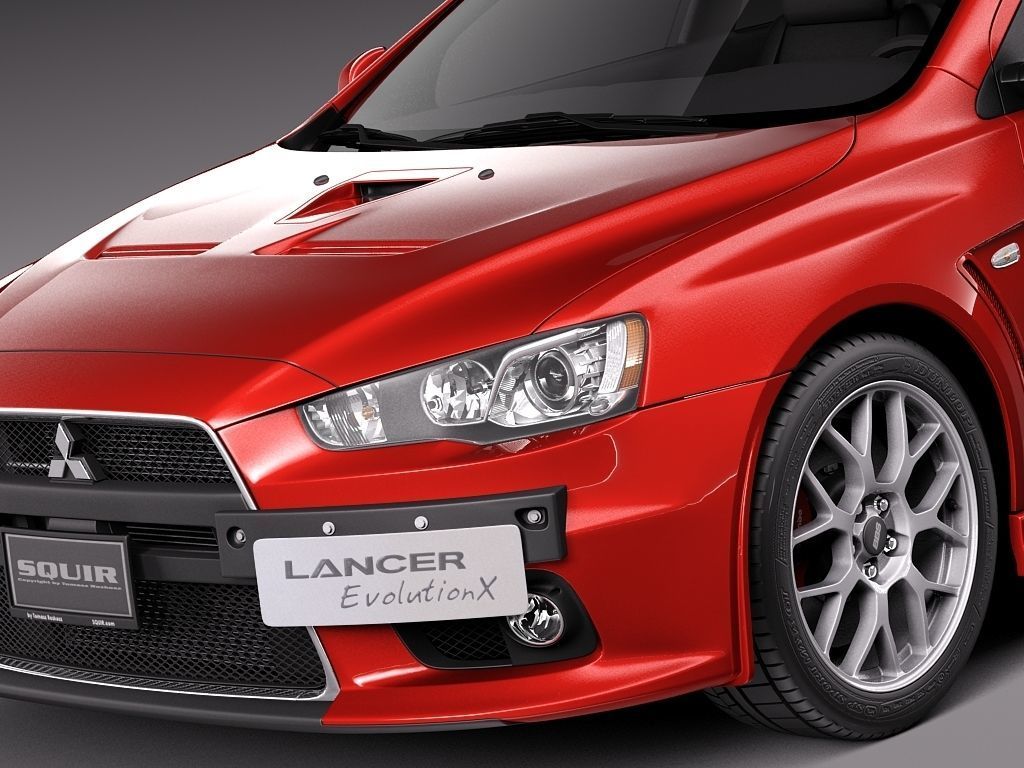 Mitsubishi Lancer Evolution X 2008 3D model_2