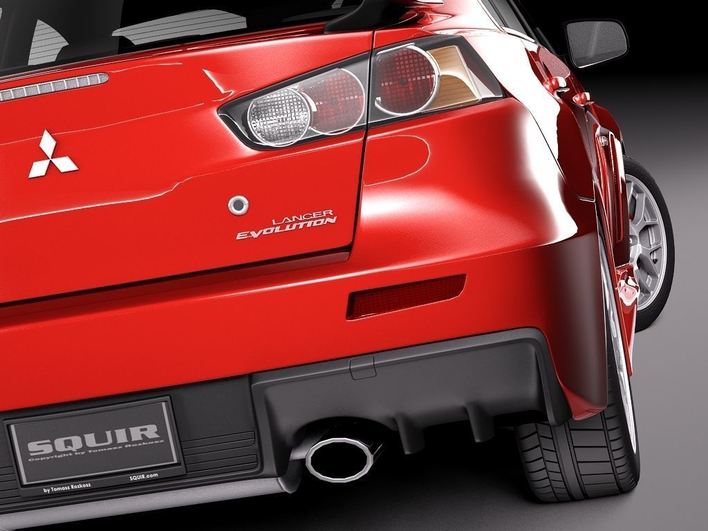 Mitsubishi Lancer Evolution X 2008 3D model_15