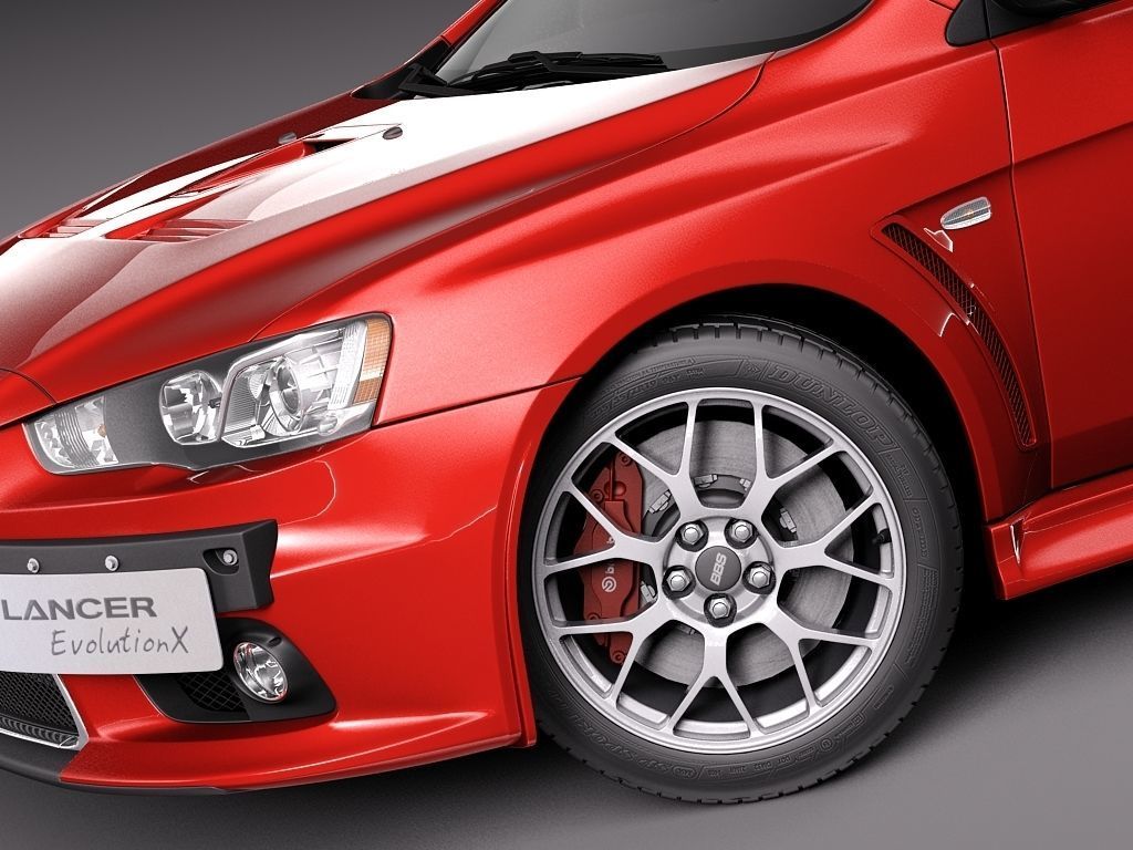 Mitsubishi Lancer Evolution X 2008 3D model_16