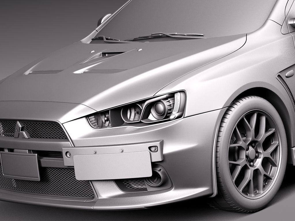 Mitsubishi Lancer Evolution X 2008 3D model_18