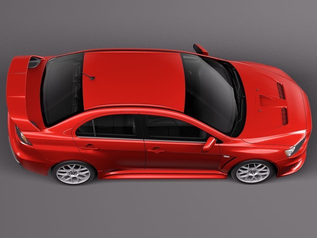 Mitsubishi Lancer Evolution X 2008 3D model_7