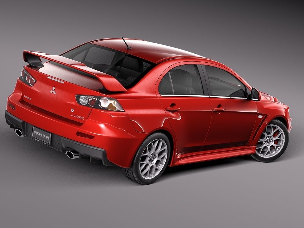 Mitsubishi Lancer Evolution X 2008 3D model_13