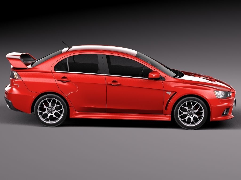 Mitsubishi Lancer Evolution X 2008 3D model_6