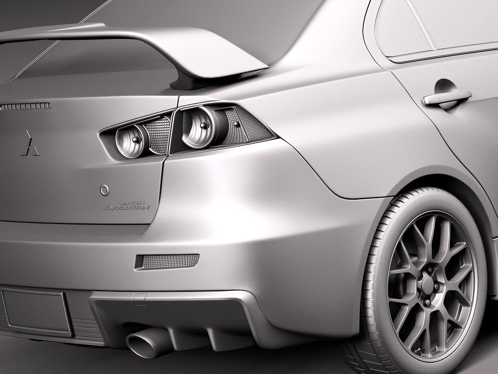 Mitsubishi Lancer Evolution X 2008 3D model_19