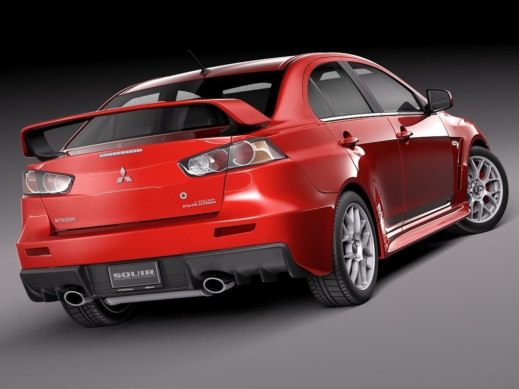 Mitsubishi Lancer Evolution X 2008 3D model_9
