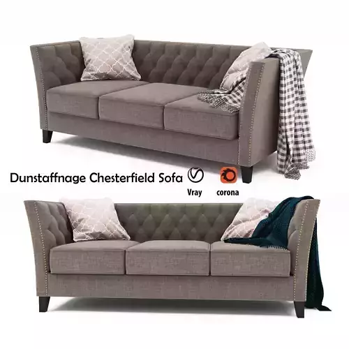 Dunstaffnage Chesterfield Sofa  3D model