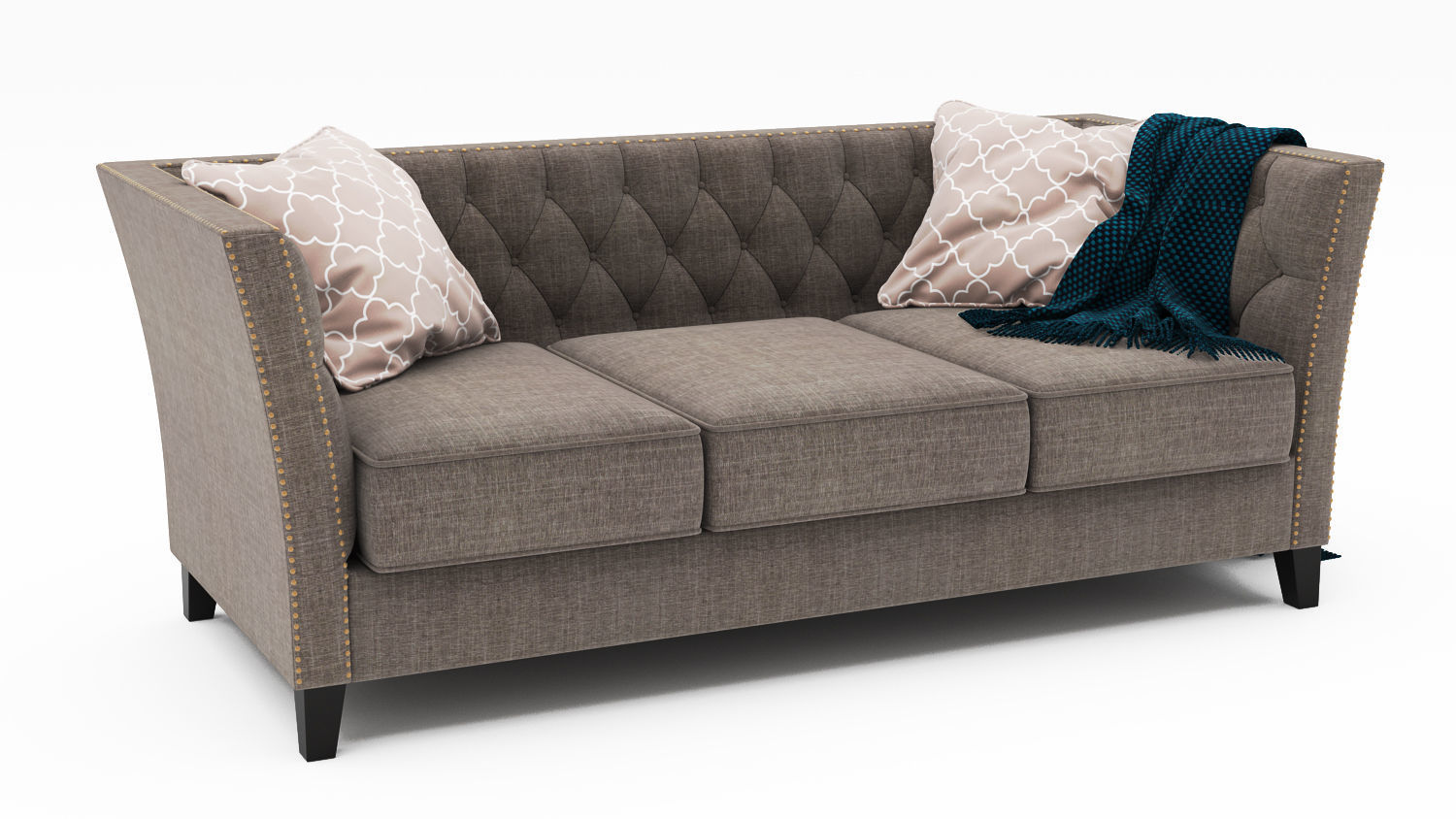 Dunstaffnage Chesterfield Sofa  3D model_3